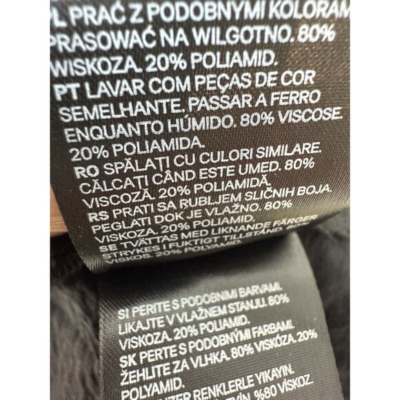 NEW H&M Black Dress Size X Small (0-2) - Picture 6 of 15